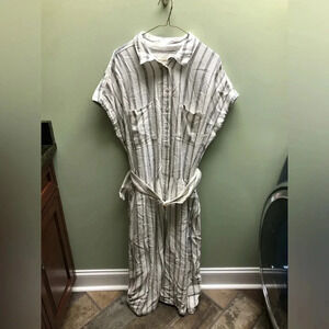 Universal Thread White Striped Dress